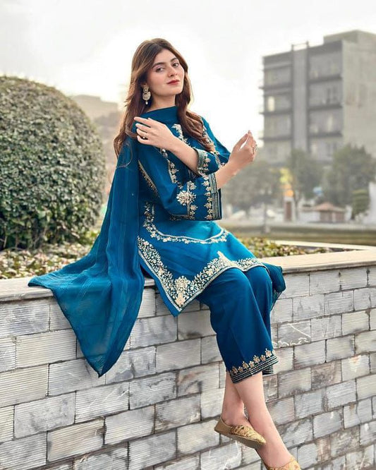 ASIM JOFA | PREMIUM AIR JET LAWN | 3PC EMB SUIT