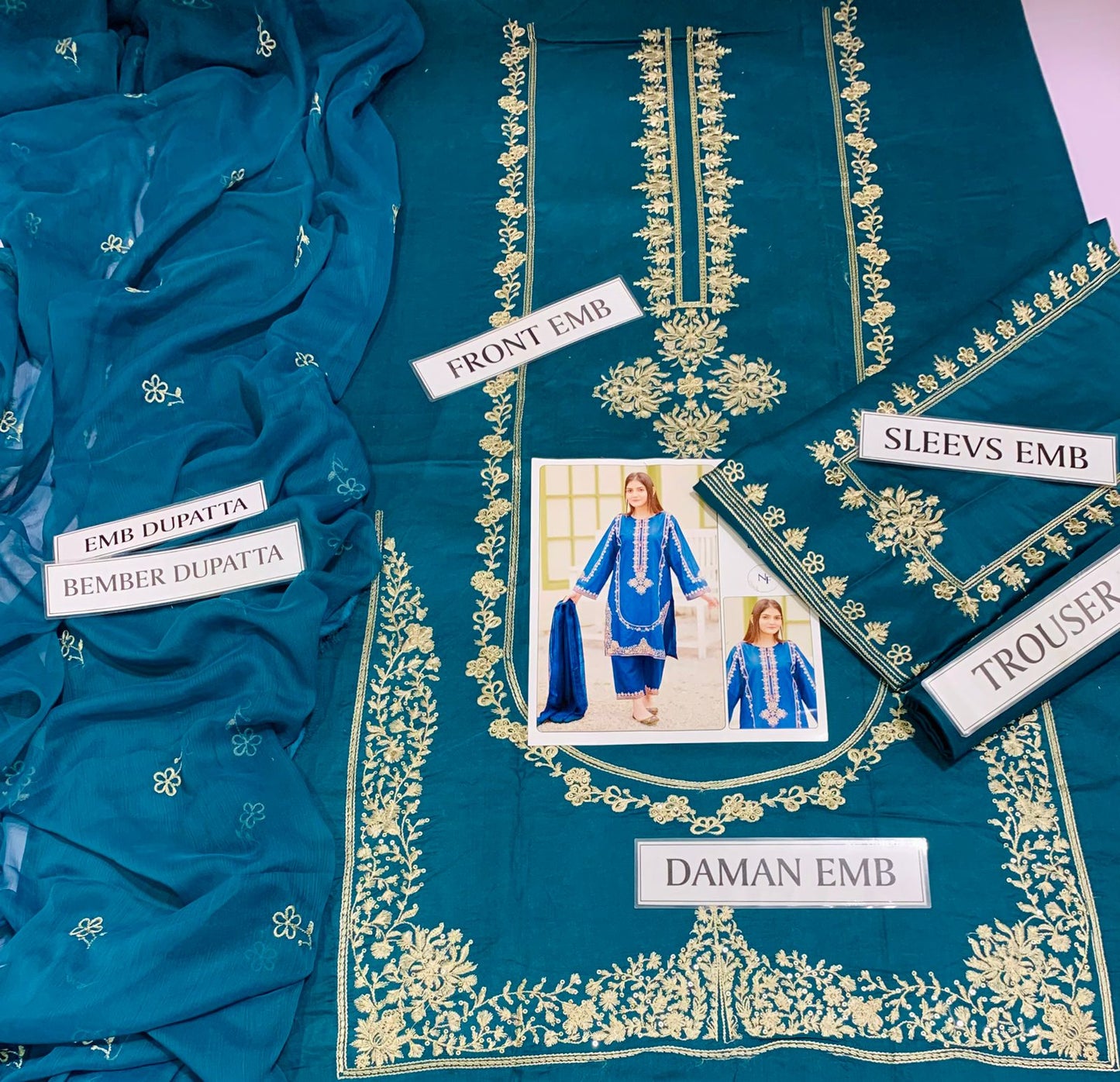 ASIM JOFA | PREMIUM AIR JET LAWN | 3PC EMB SUIT