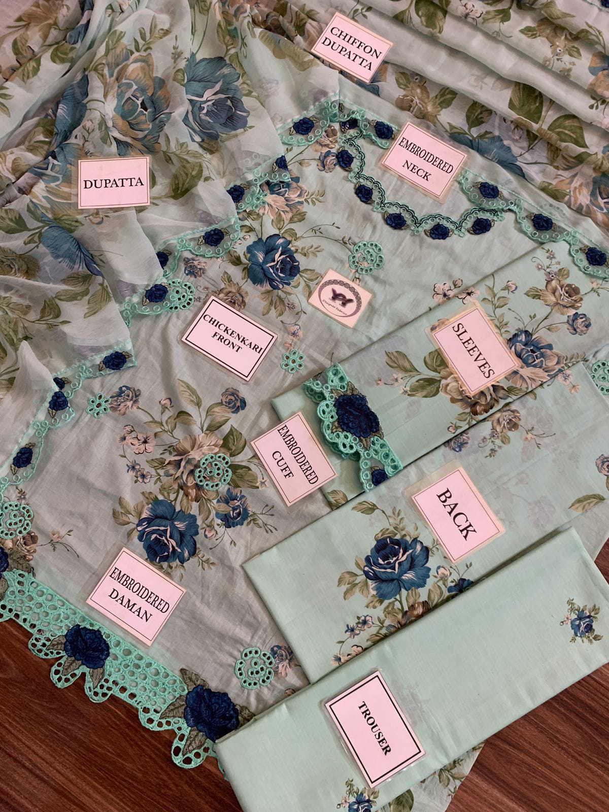 Brand Name : Iznik☆  ☆Design Code : EFL-05☆  AQUA MARINE💧