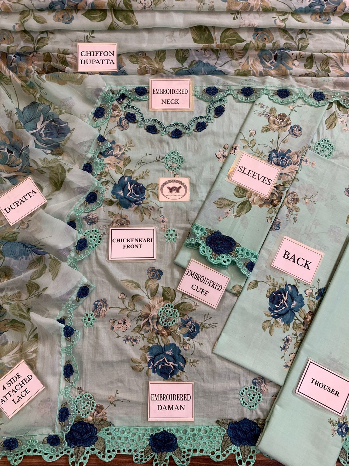 Brand Name : Iznik☆  ☆Design Code : EFL-05☆  AQUA MARINE💧