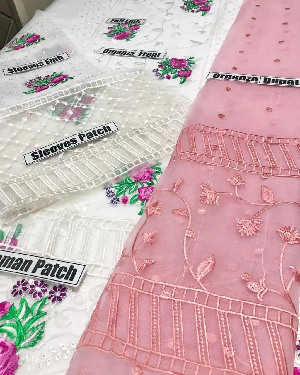 CHARIZMA, PREMIUM ORGANZA, 3PC HEAVY EMB SUITS