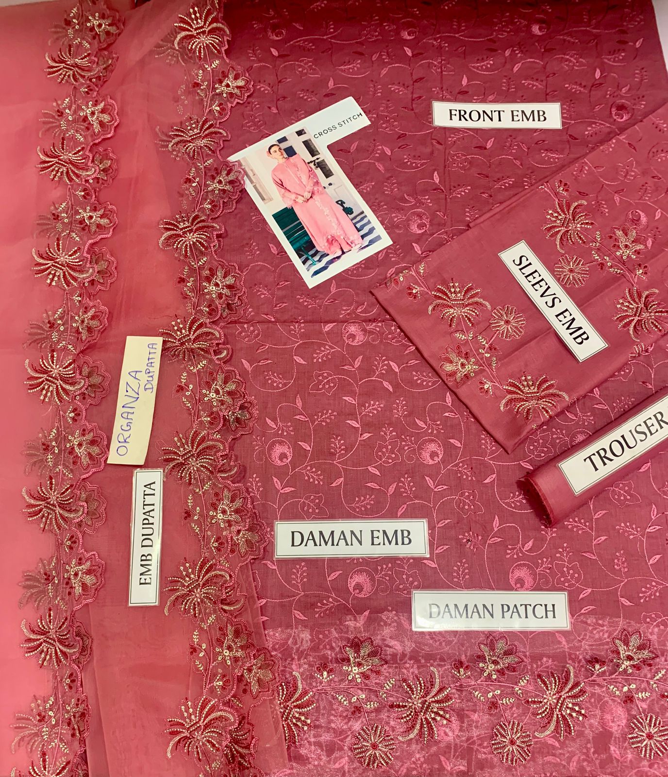 NEW ARRIVAL'S SUMMER LAWN COLLECTION 2025, BRAND NAME ( CROSS STITCH)