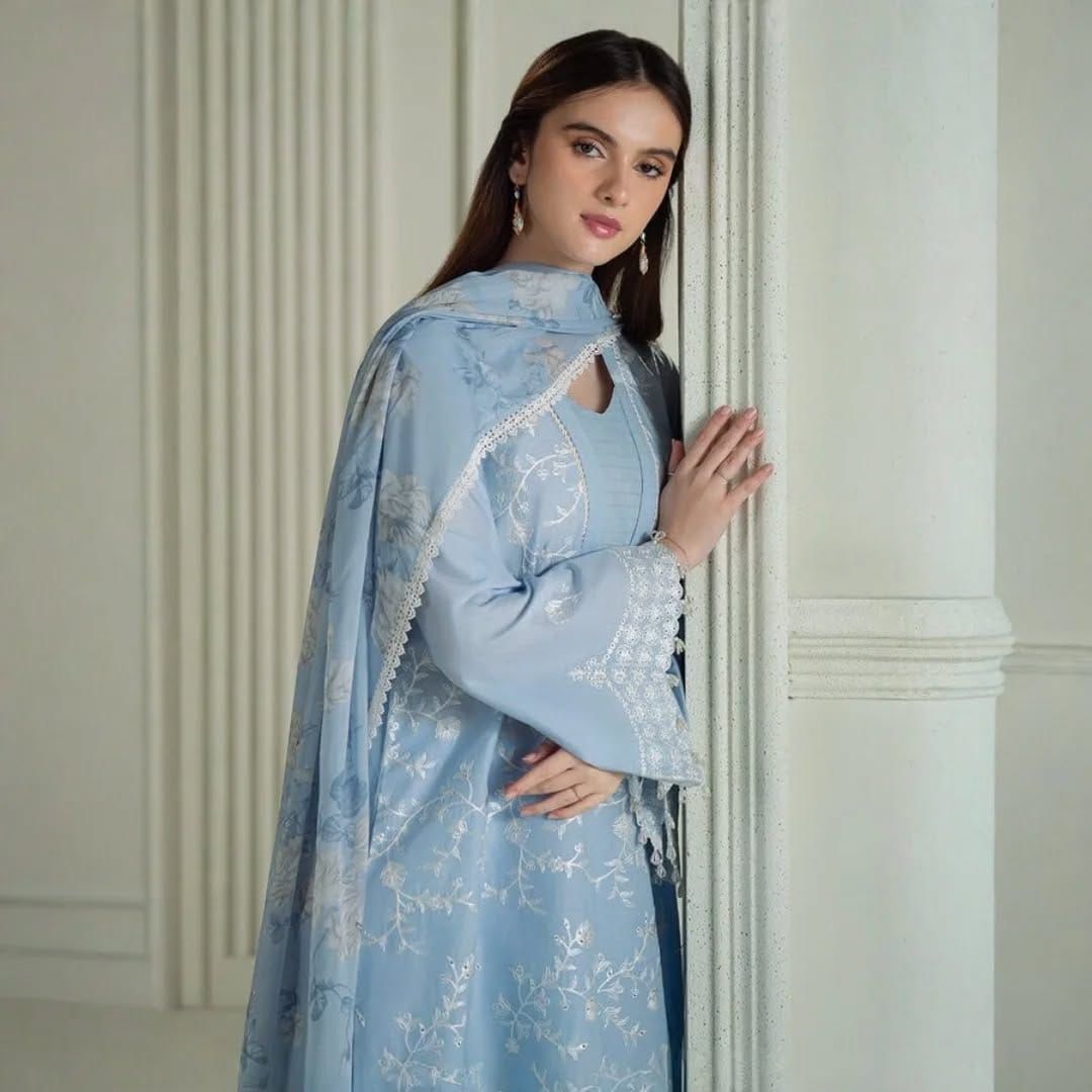 NEW ARRIVAL'S SUMMER LAWN COLLECTION 2025, BRAND NAME CROSS STICH