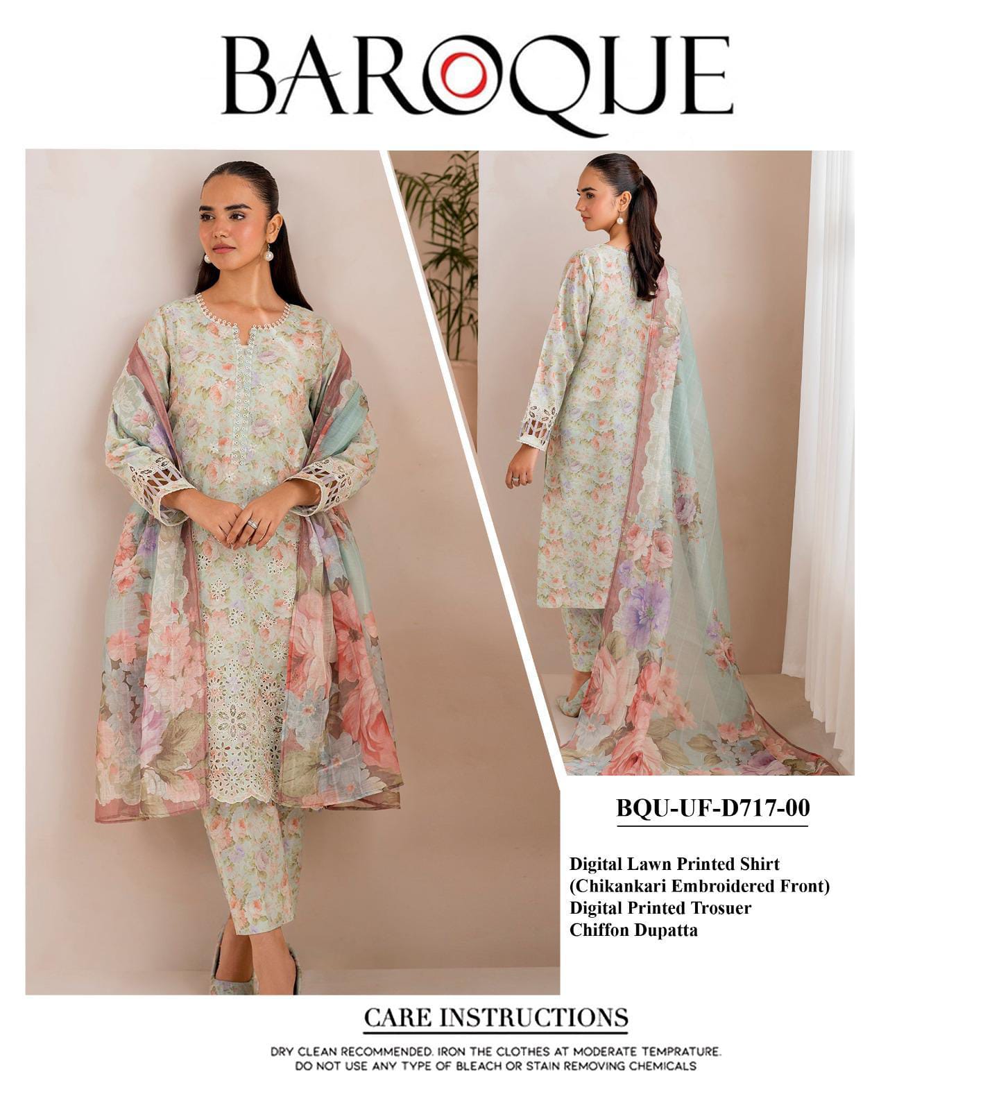 3PC BAROQUE EMB SUIT