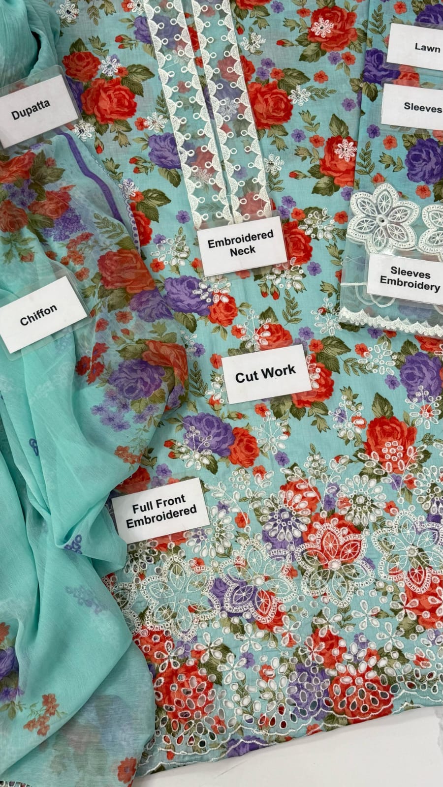 3PC BAROQUE EMB SUIT