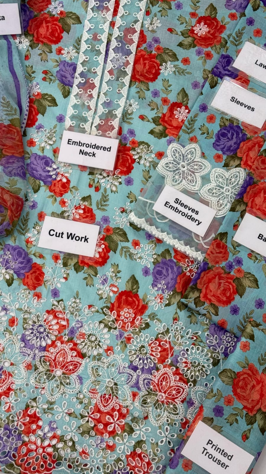 3PC BAROQUE EMB SUIT