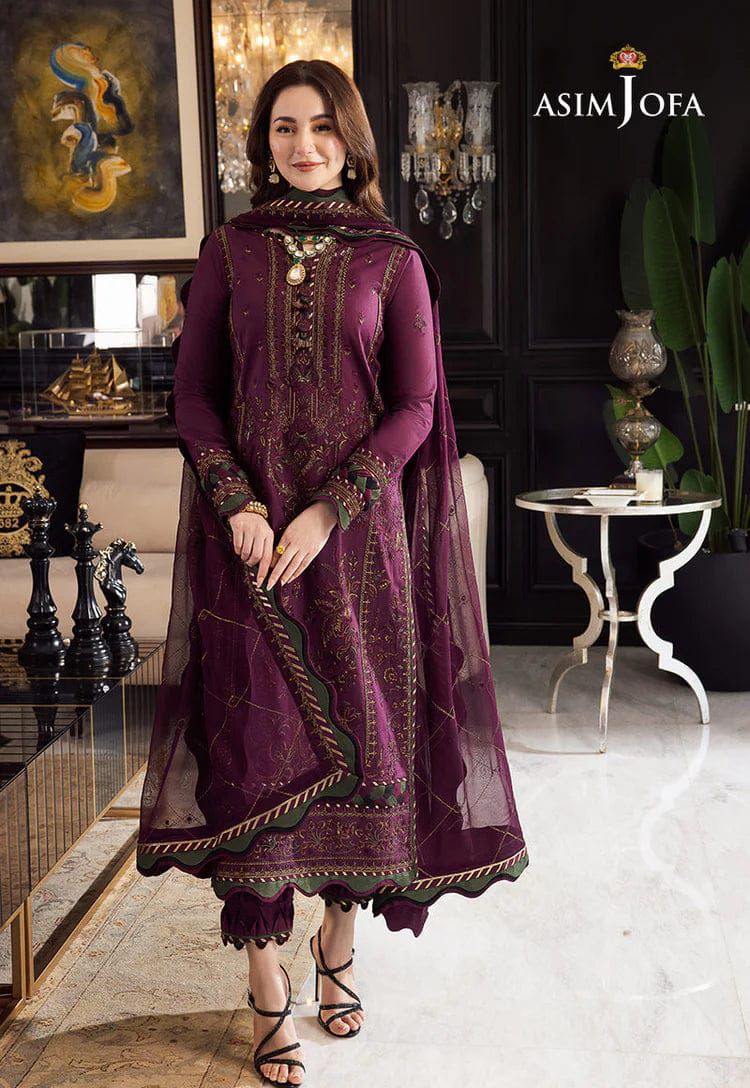 HUSSAIN REHAR 3 PC EMBROIDERED LUXURY DHANAK
