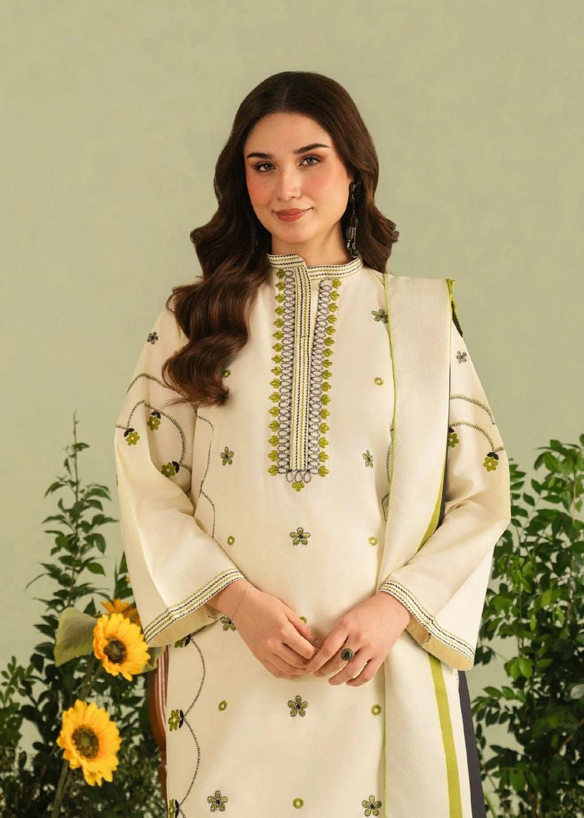 UNSTICHED RANGZAAR 3PC LUXURY DHANAK SUIT
