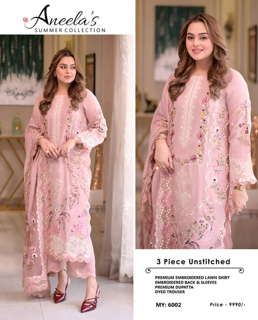 Aneela's Lawn 6002KT Eid Collection 2026