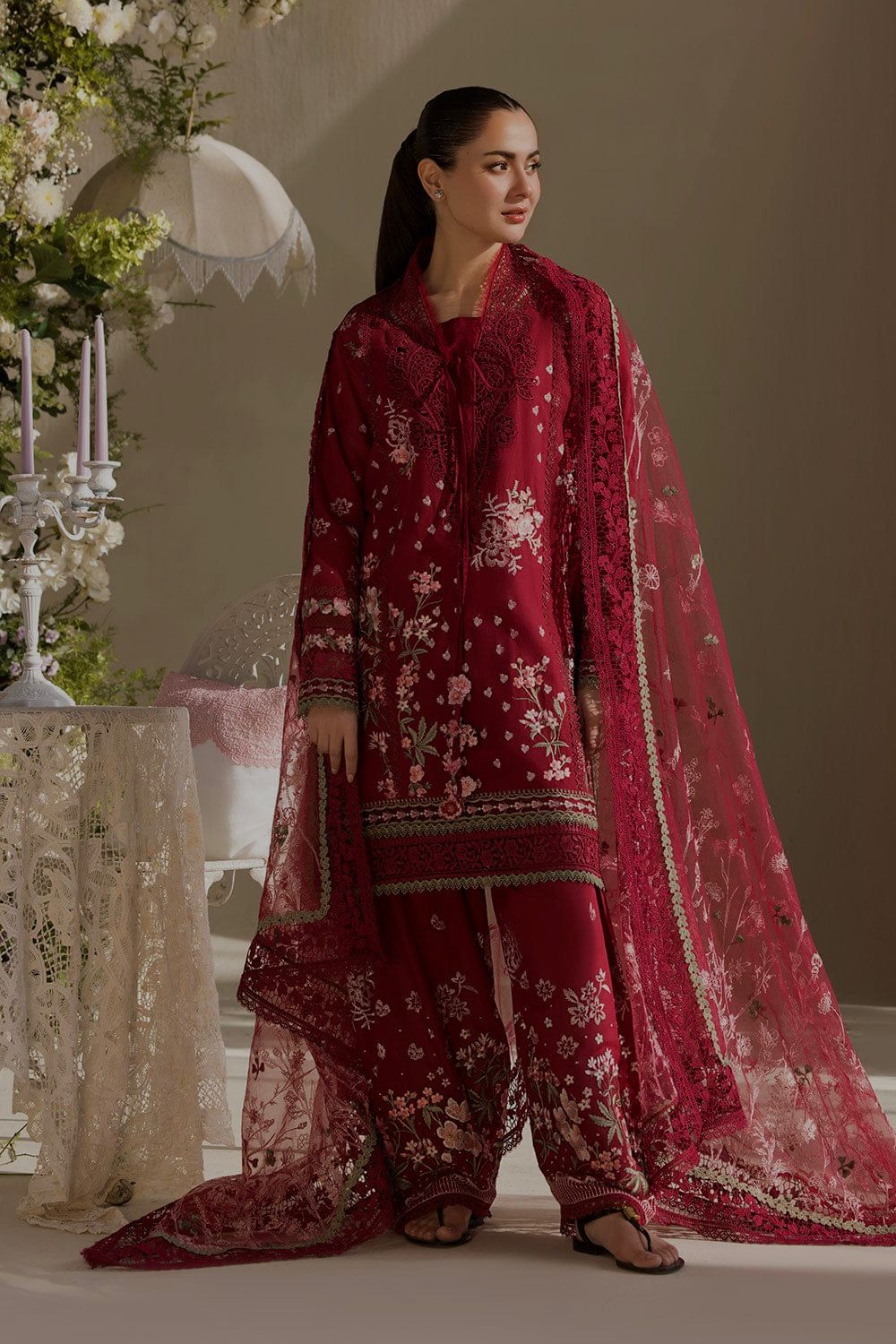 SOBIA NAZIR LUXURY 3PC EMBROIDERED LAWN SUIT