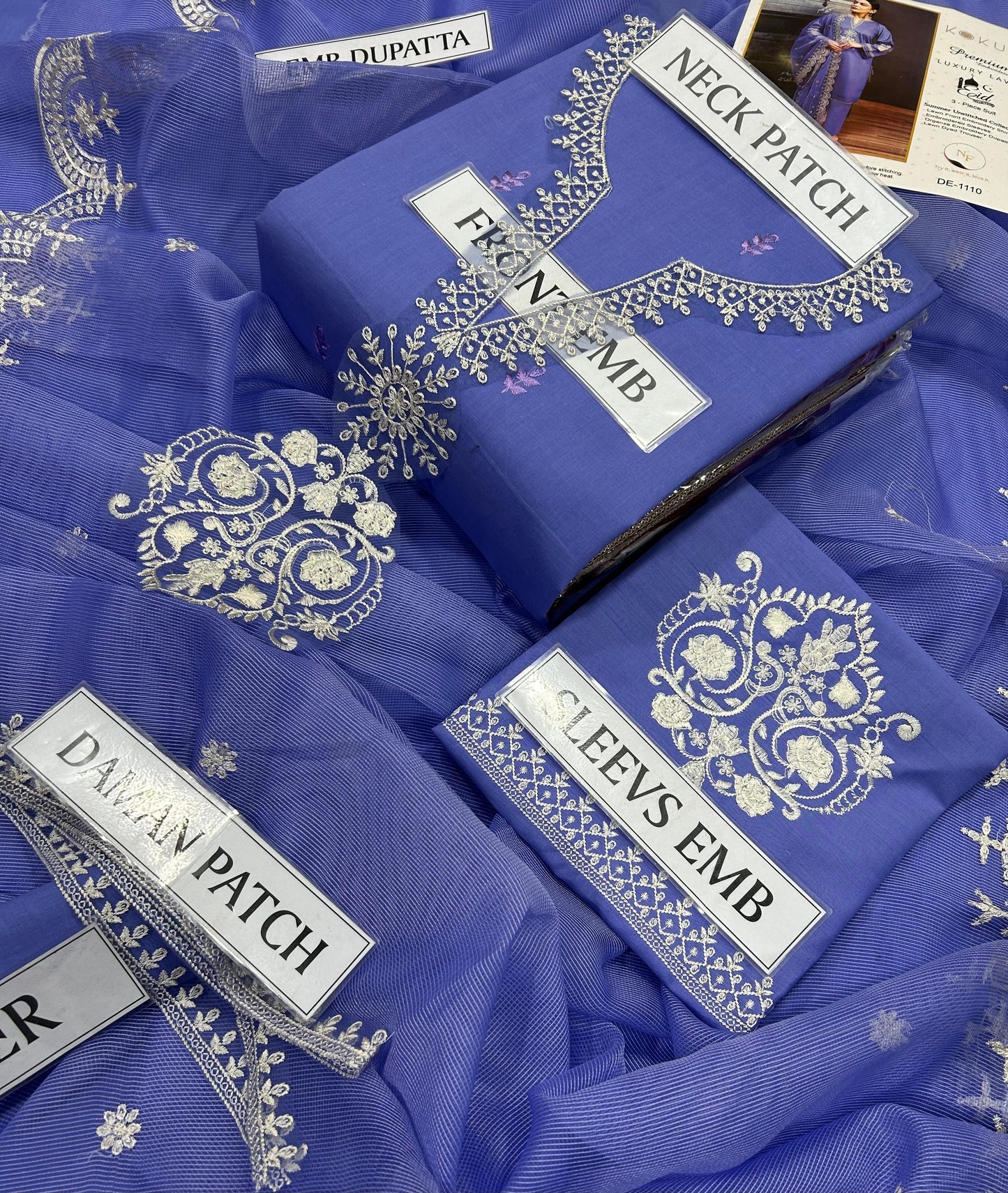 KOKUM LAWN EMBROIDERED 3PC | LUXURY 3 PC LAWN EMBROIDERED SUIT