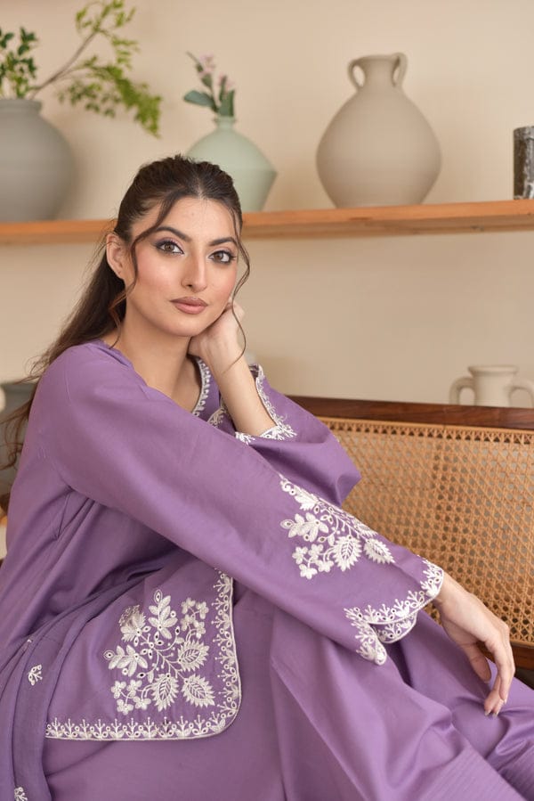 RUMI SET 3PC EMBROIDERED LUXURY LAWN