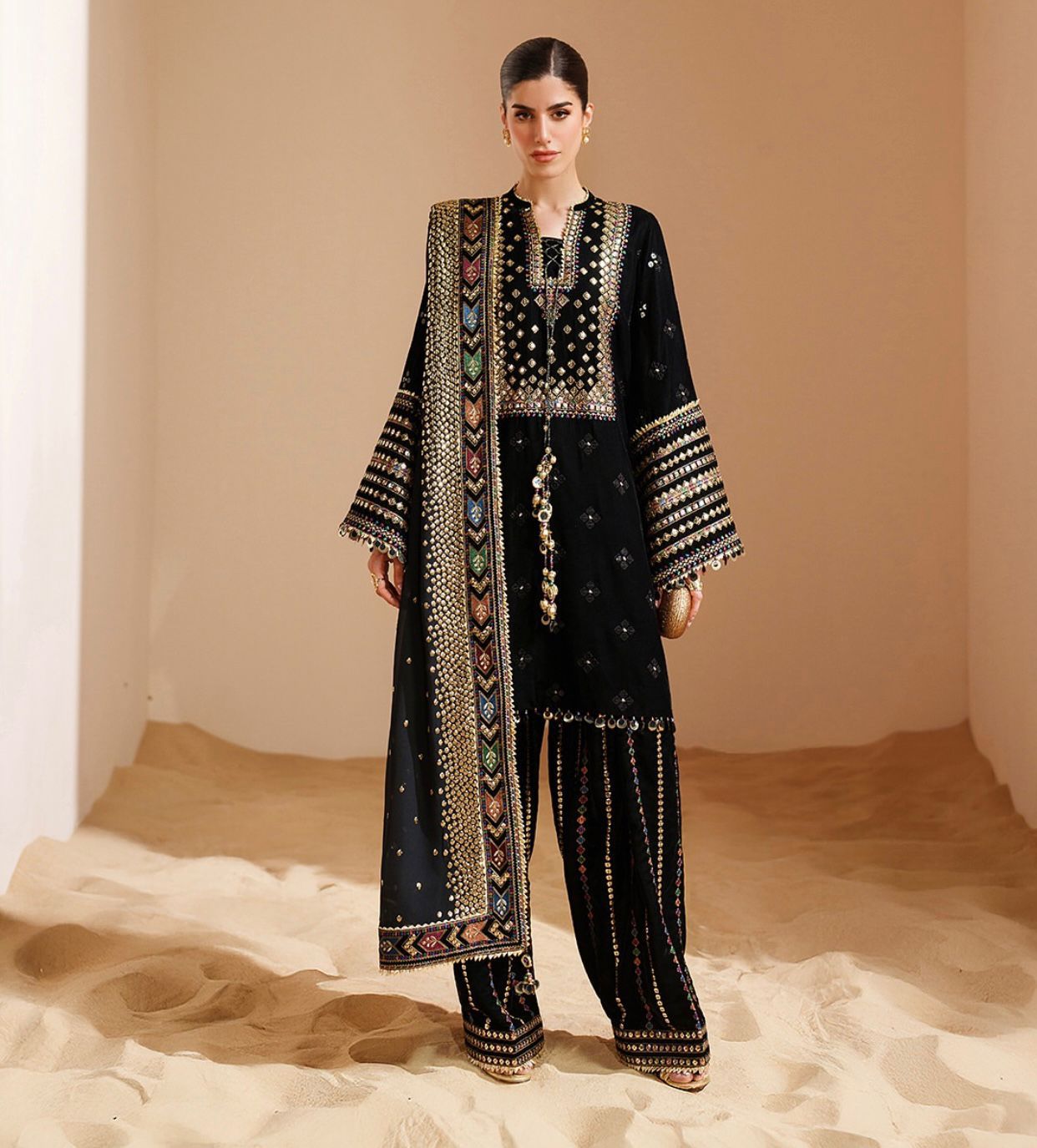 JAZMIN 3PC EMBROIDERED LUXURY LAWN