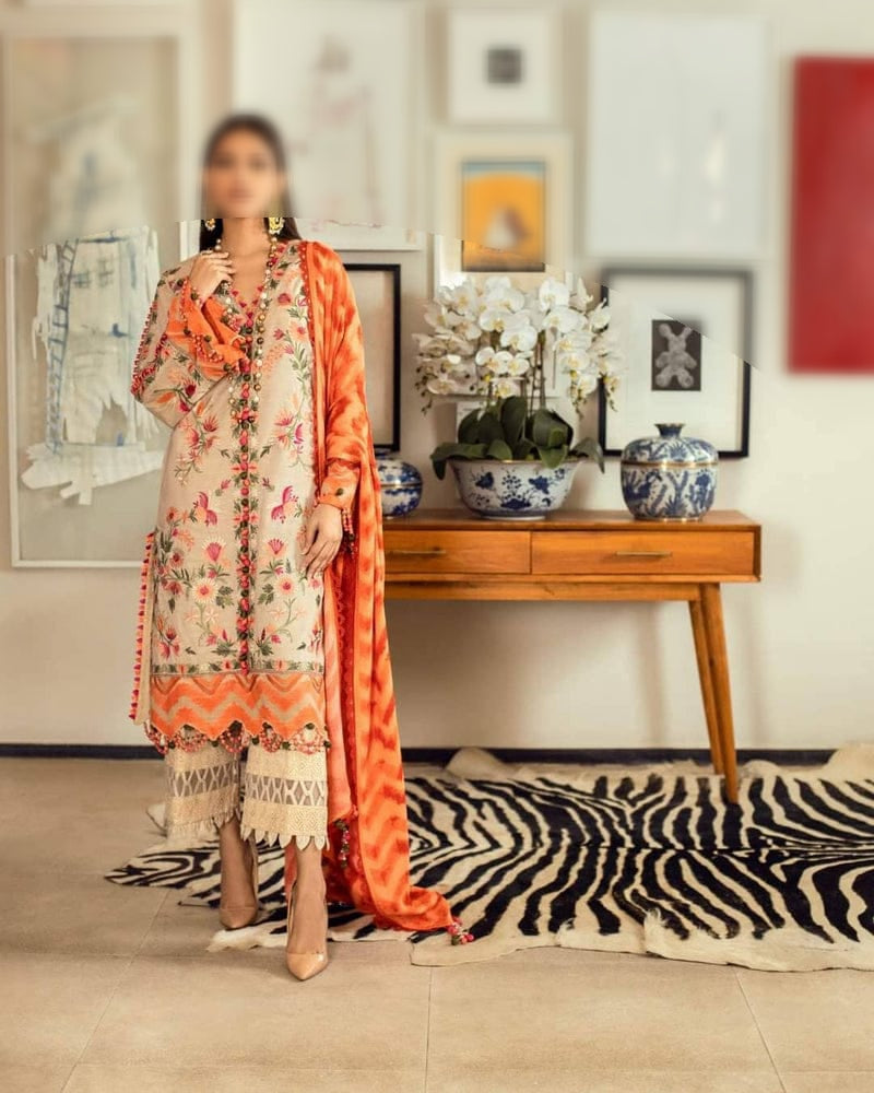 CHARIZMA | DHANAK 3- PIECE EMB SUIT | PREMIUM WINTER COLLECTION