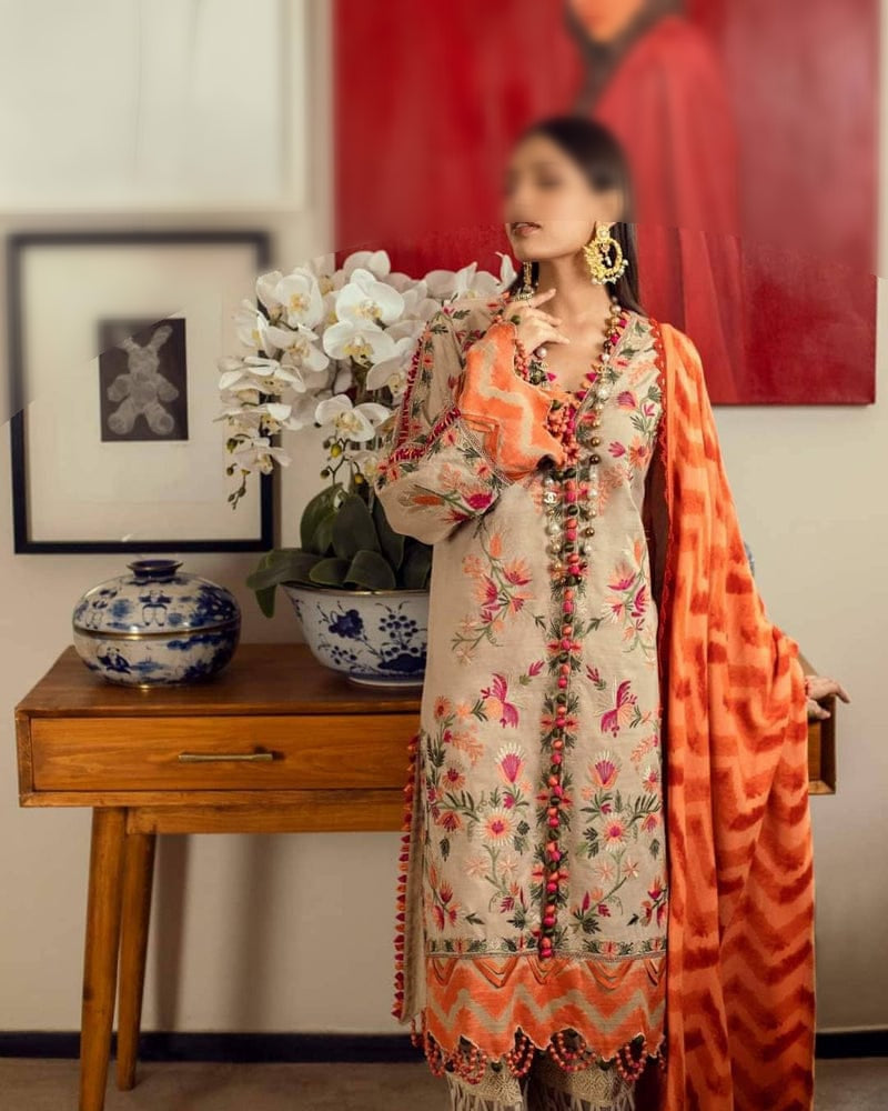 CHARIZMA | DHANAK 3- PIECE EMB SUIT | PREMIUM WINTER COLLECTION